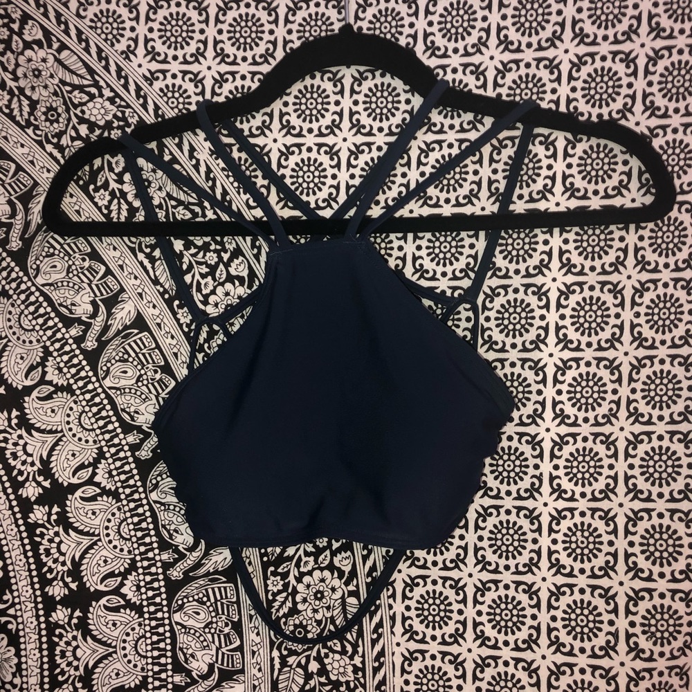 Hollister Strappy High Neck Bikini Top